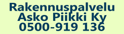 Rakennuspalvelu Asko Piikki Ky logo